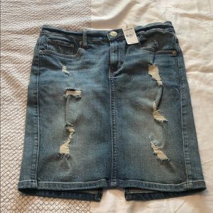 Express denim skirt